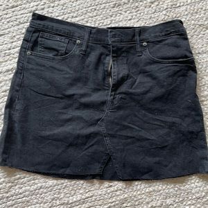 Black Madewell jean skirt